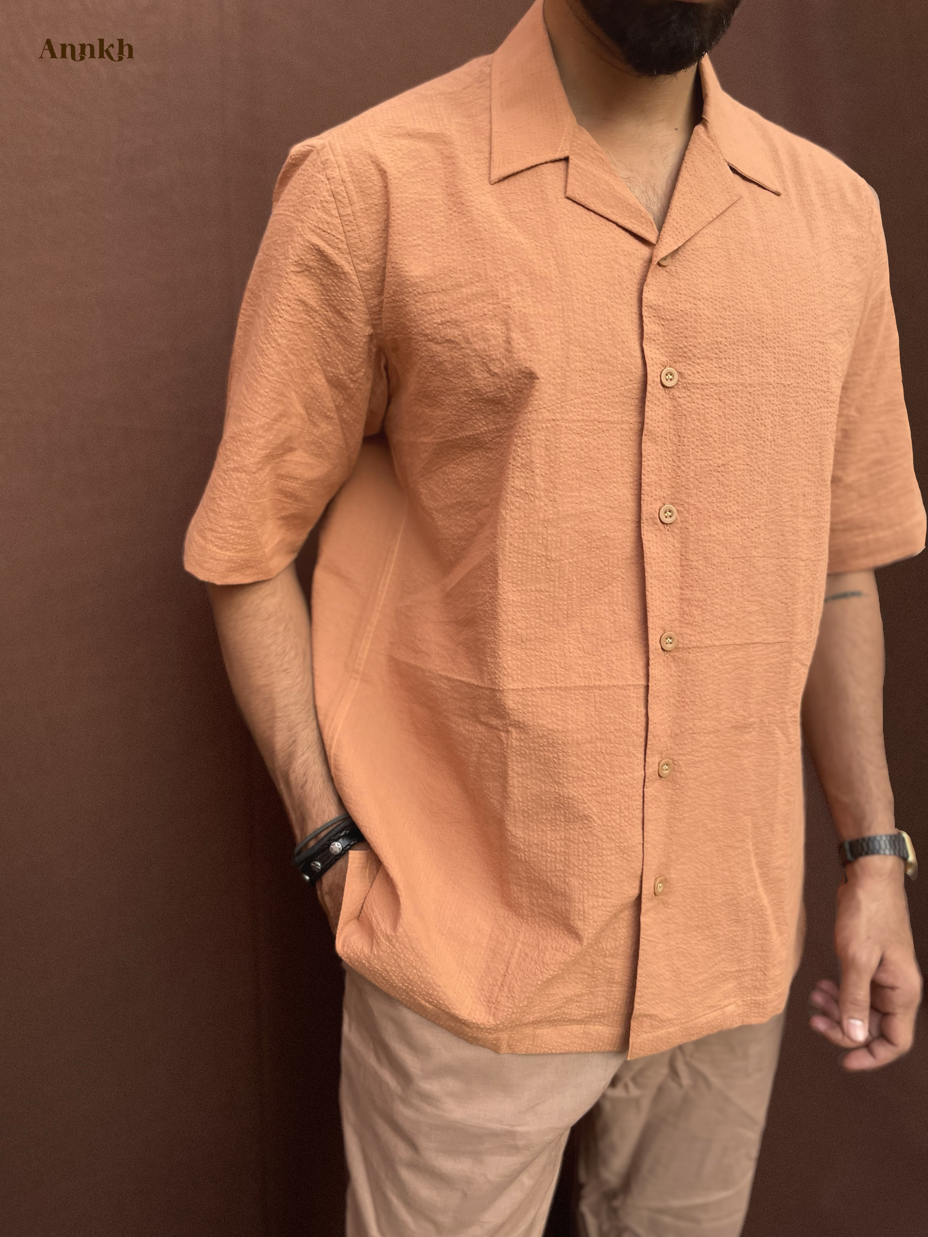 DUSTY ORANGE SHIRT - Image 4