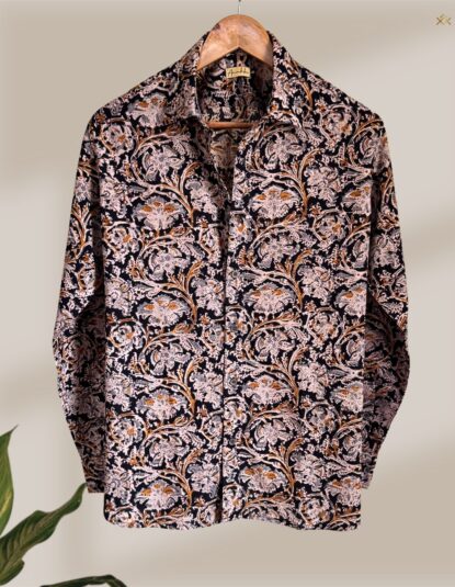 Velour kalamkari shirt